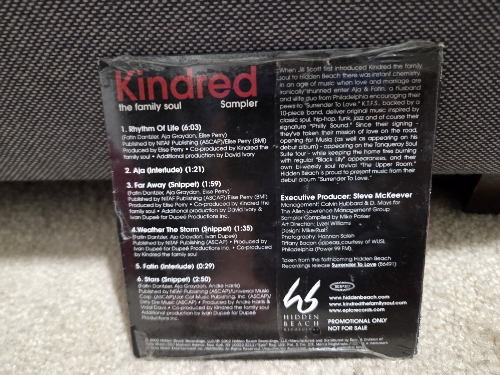 Surrender to Love Sampler Kindred the Family Soul CD Rhythm of Life Neo Soul R&B