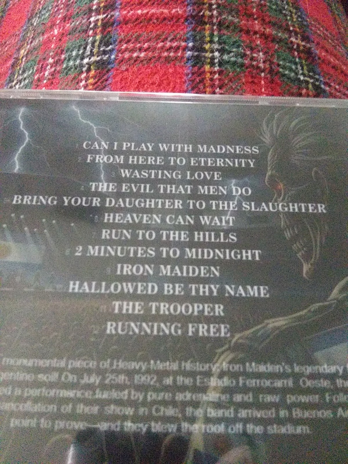 Iron MAiden Live Radio Broadcast cd Fear of Argentina Buenos Aires