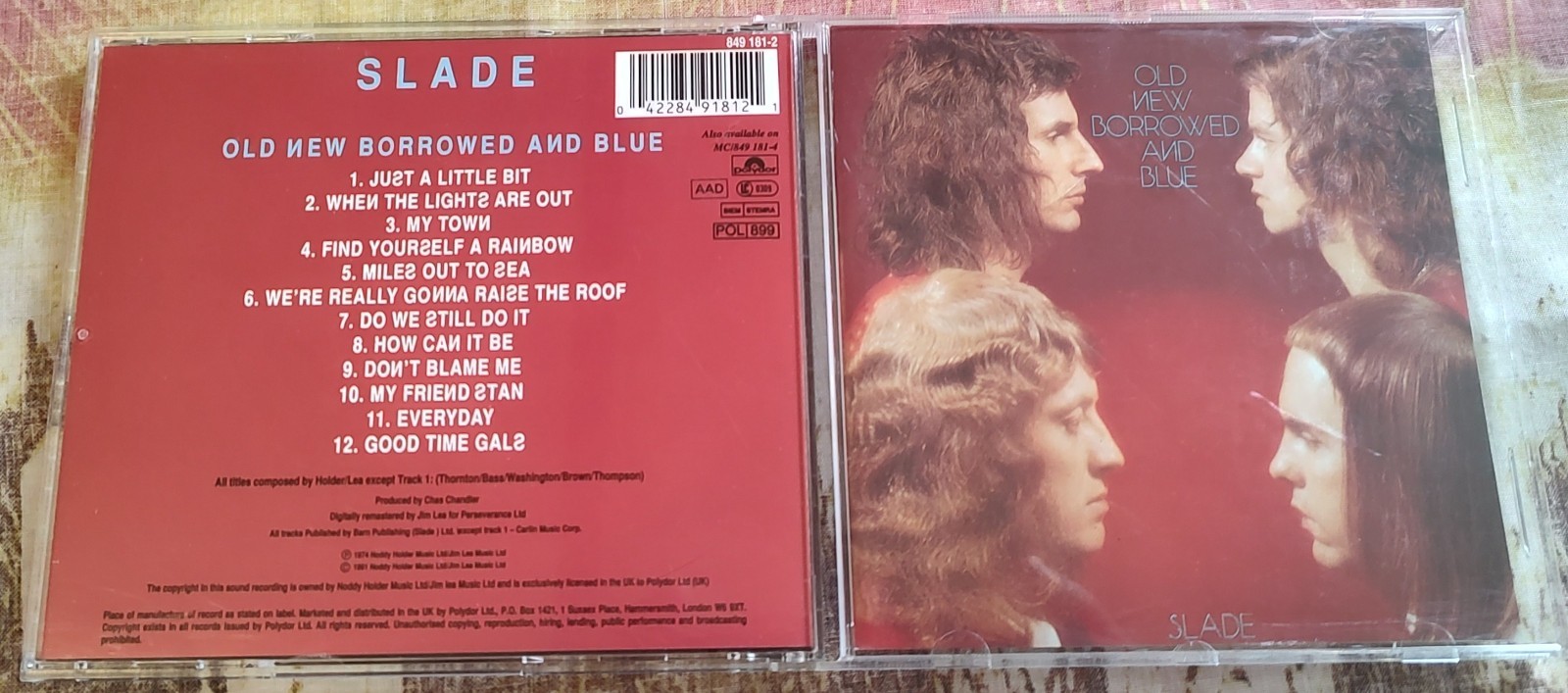 SLADE - OLD NEW BOROWED AND BLUE - 1974/1991 POLYDOR - FIRST CD PRESS MINT GLAM