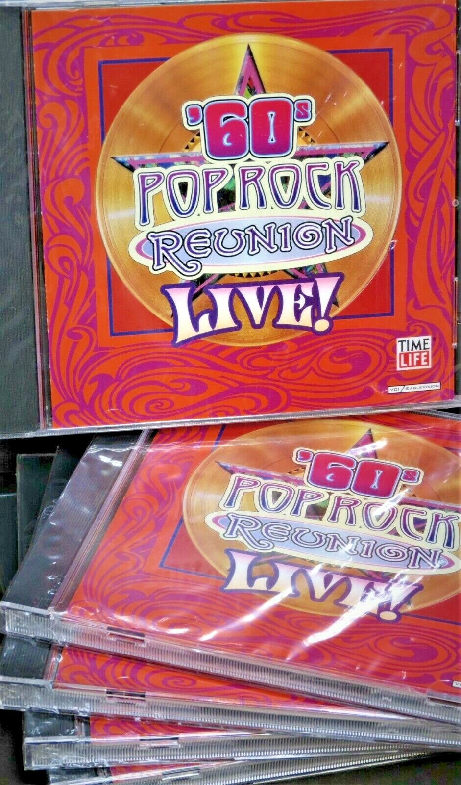 60'S POP ROCK LIVE REUNION Wholesale LOT 5 CDS ,GRASS ROOTS,,HERMAN HERMITS,