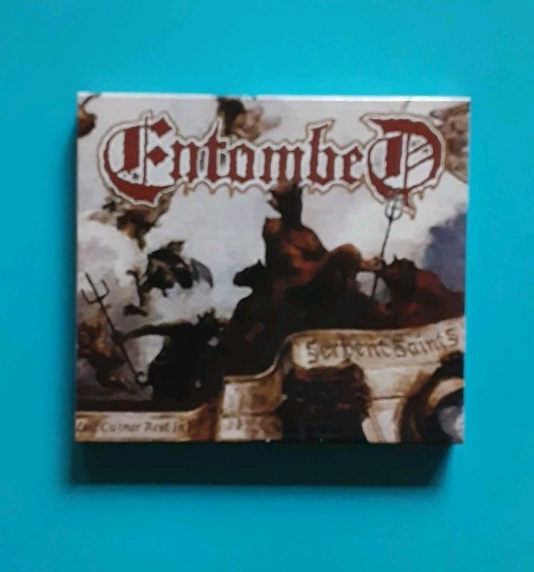 ENTOMBED- "SERPENT SAINTS" 1st PRESS CD IN USA W/ SLIPCASE - DEATH METAL N ROLL