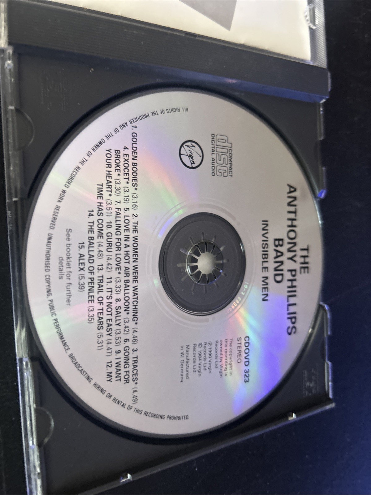 The Anthony Phillips Band / Invisible Men - CD 1994