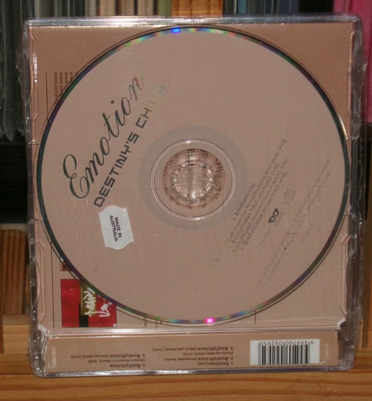 DESTINY'S CHILD EMOTION AUSTRALIA CD BOOTYLICIOUS SURVIVOR REMIXES