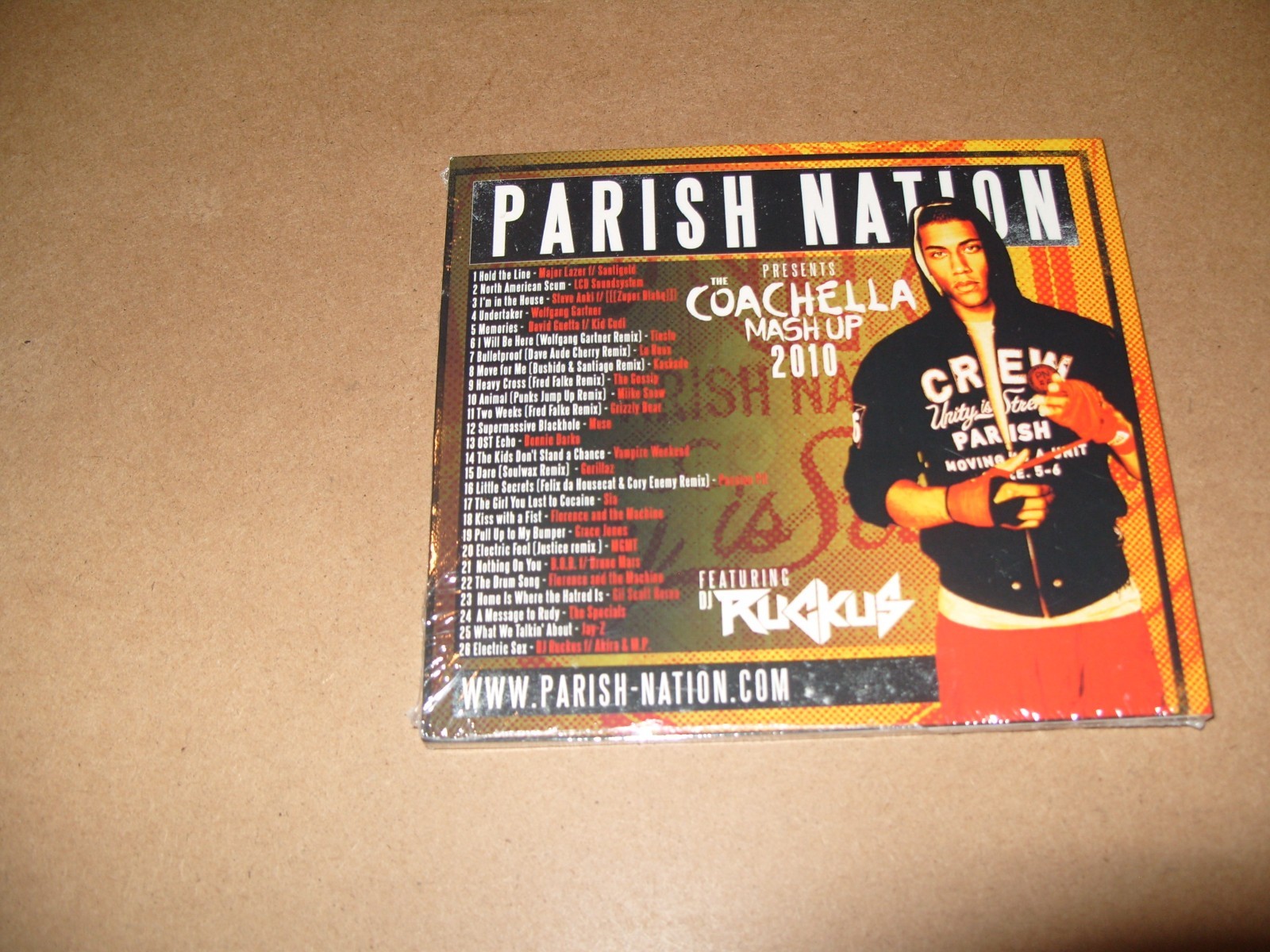 DJ Ruckus : Parish Nation -COACHELLA MASH UP 2010 Digipak cd NEW & SEALED. (C22)