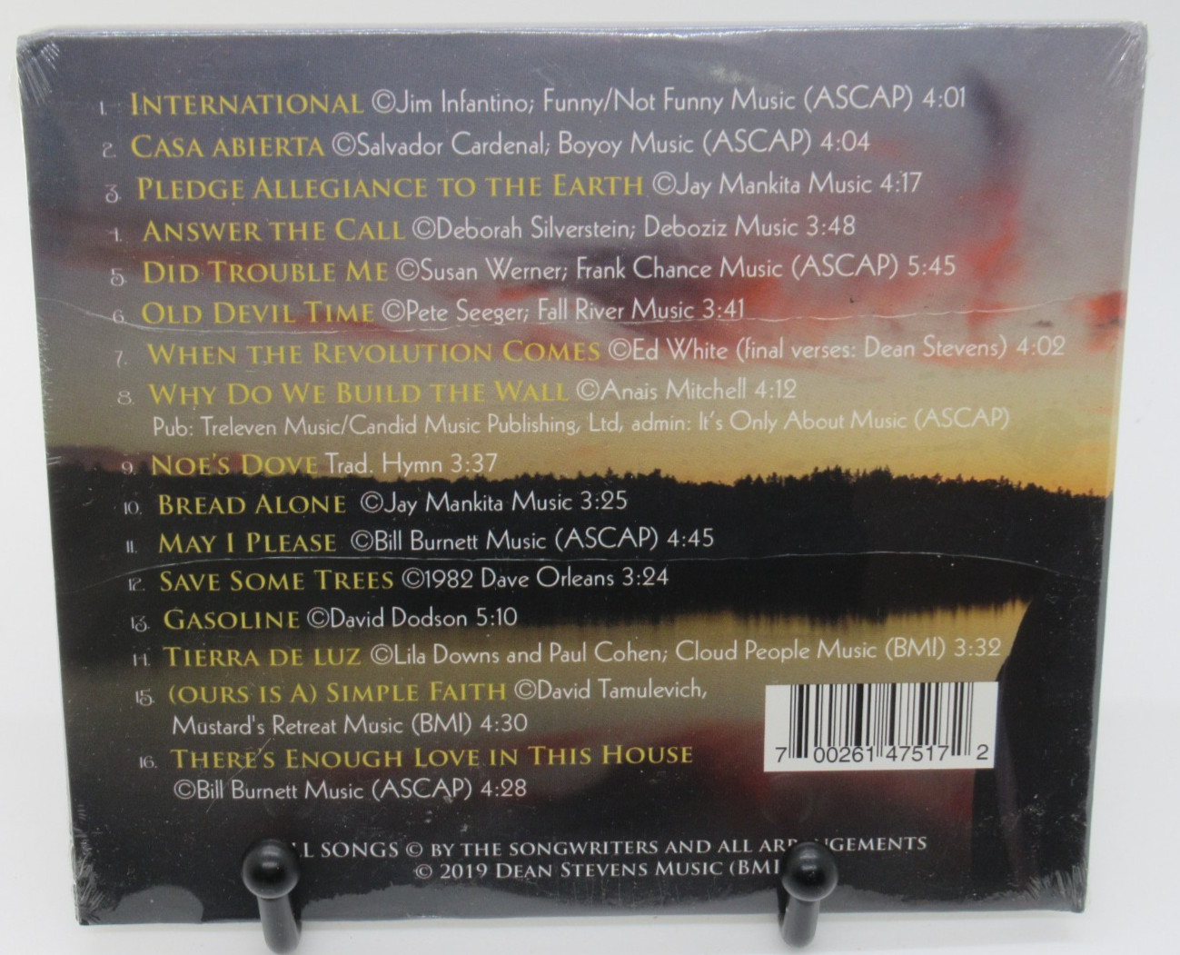 DEAN STEVENS: ARISE MUSIC CD, 16 GREAT TRACKS, 2019 DIGIPAK CASE