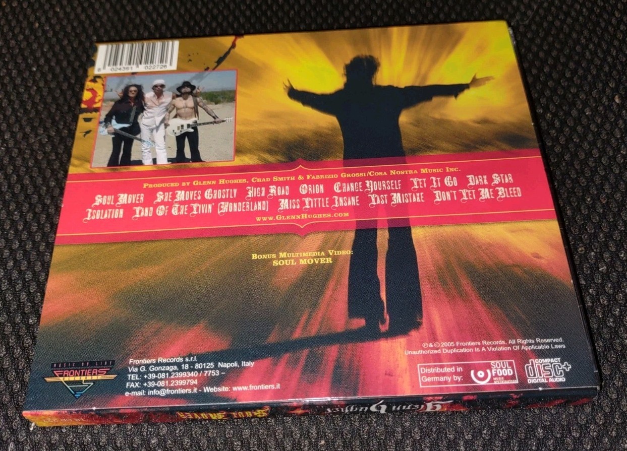 Glenn Hughes SOUL MOVER Frontiers Records 2005 CD Chad Smith