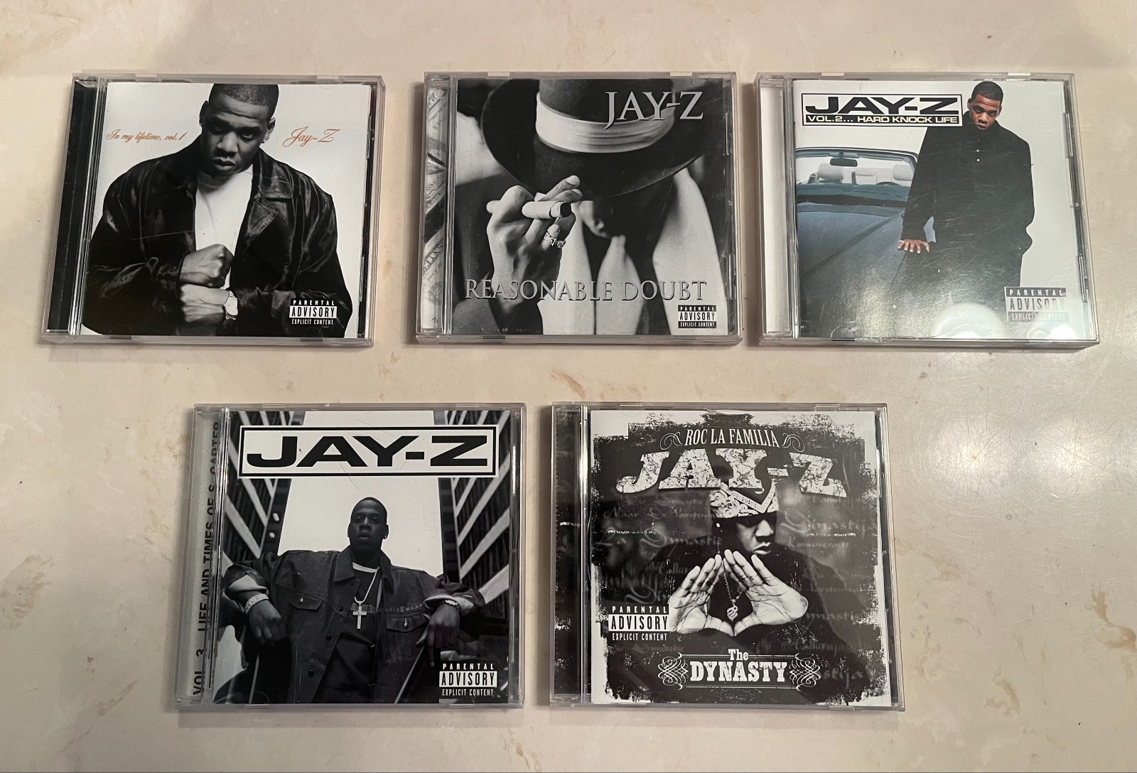 Lot 10 CDs Albums JAY-Z-LIFETIME+HARD KNOCK LIFE+TIMES CARTER+DYNASTY+BLACK+4:44