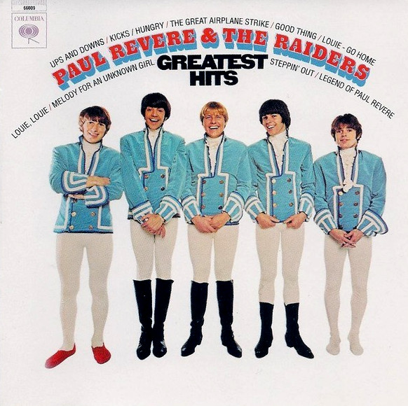 Paul Revere & The Raiders: Greatest Hits (CD) DISC+FRONT&BACK CVR ART-NO CASE-VG