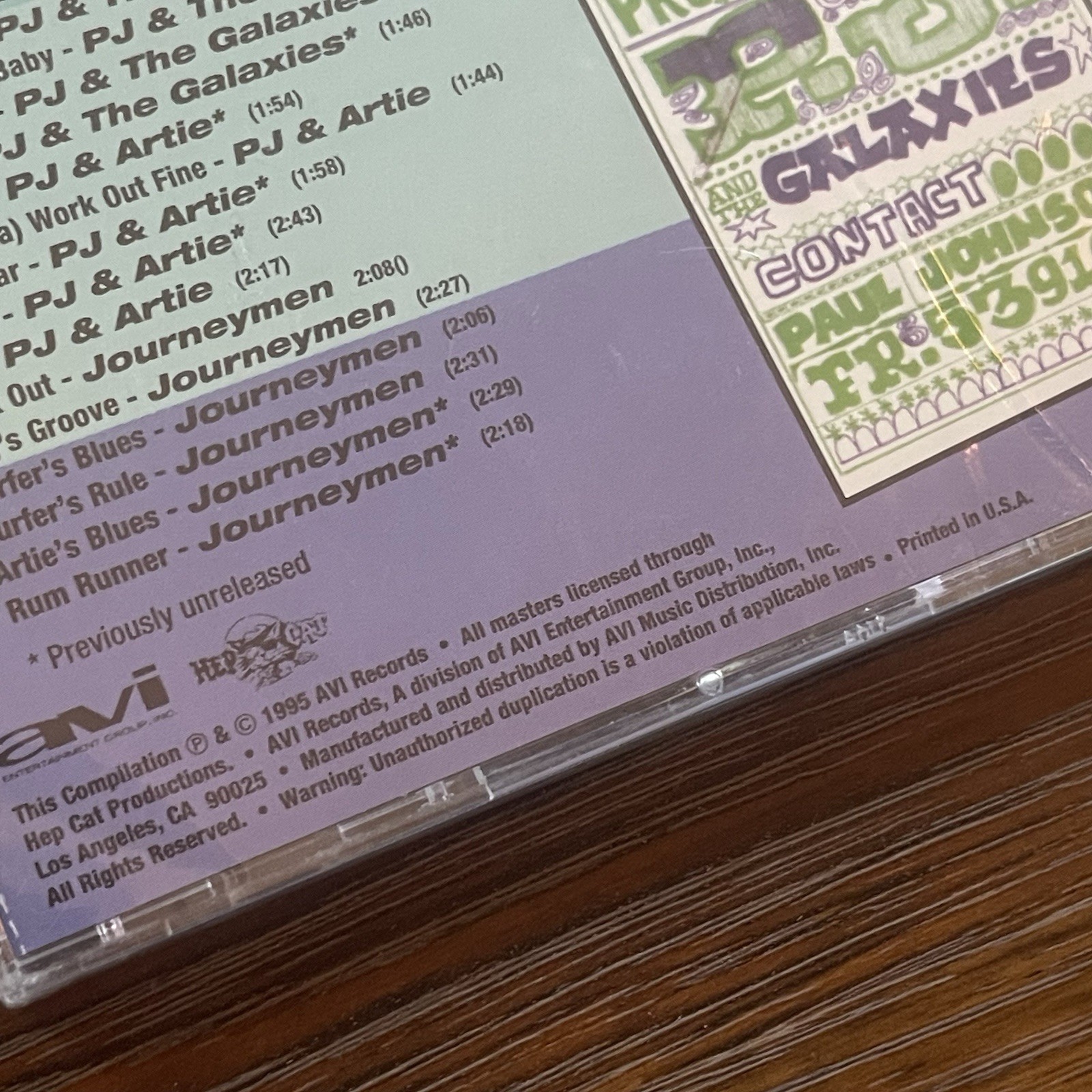 RARE SURF vol. 1 The South Bay Bands 1995 CD New NOS PJ And The Galaxies Sealed