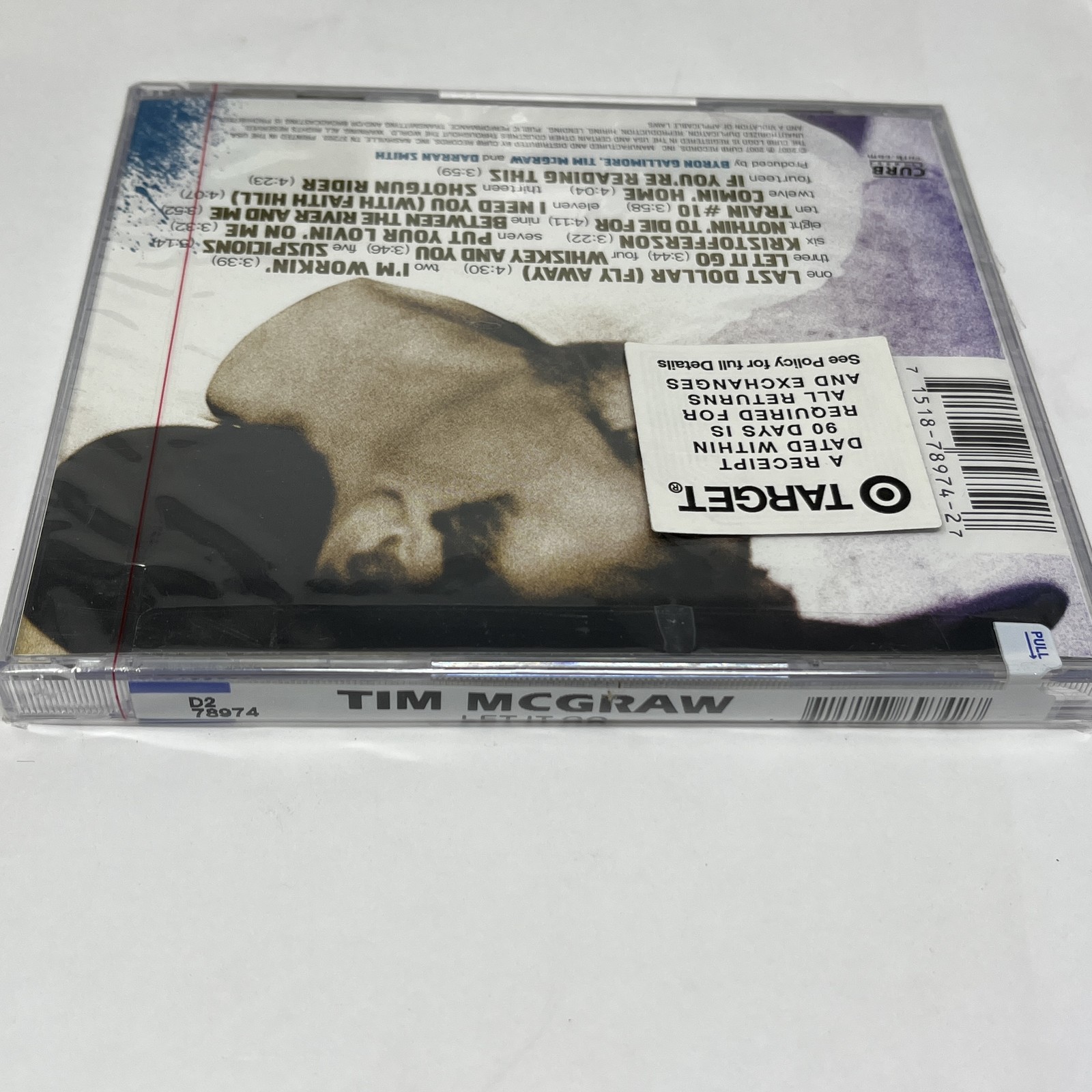 Tim McGraw - Let It Go (CD, 2007, Curb Records) Brand New Sealed with Hype