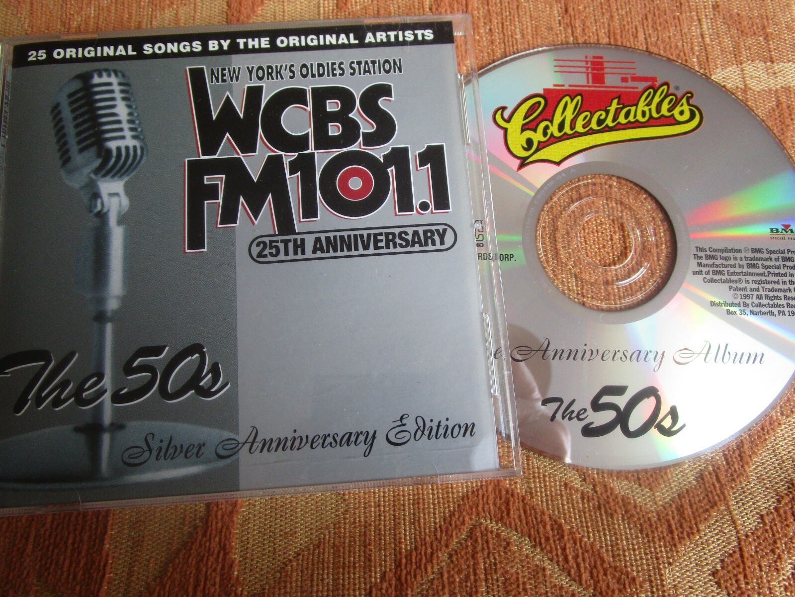 WCBS FM 101.1 25th Anniversary The 50s (Silver Anniversary Edition) CD Album