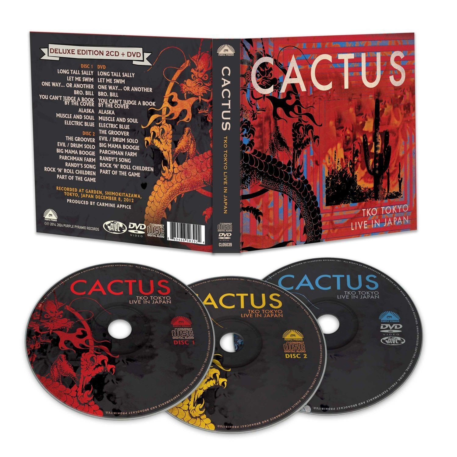 Cactus TKO Tokyo: Live in Japan (CD) Box Set with DVD