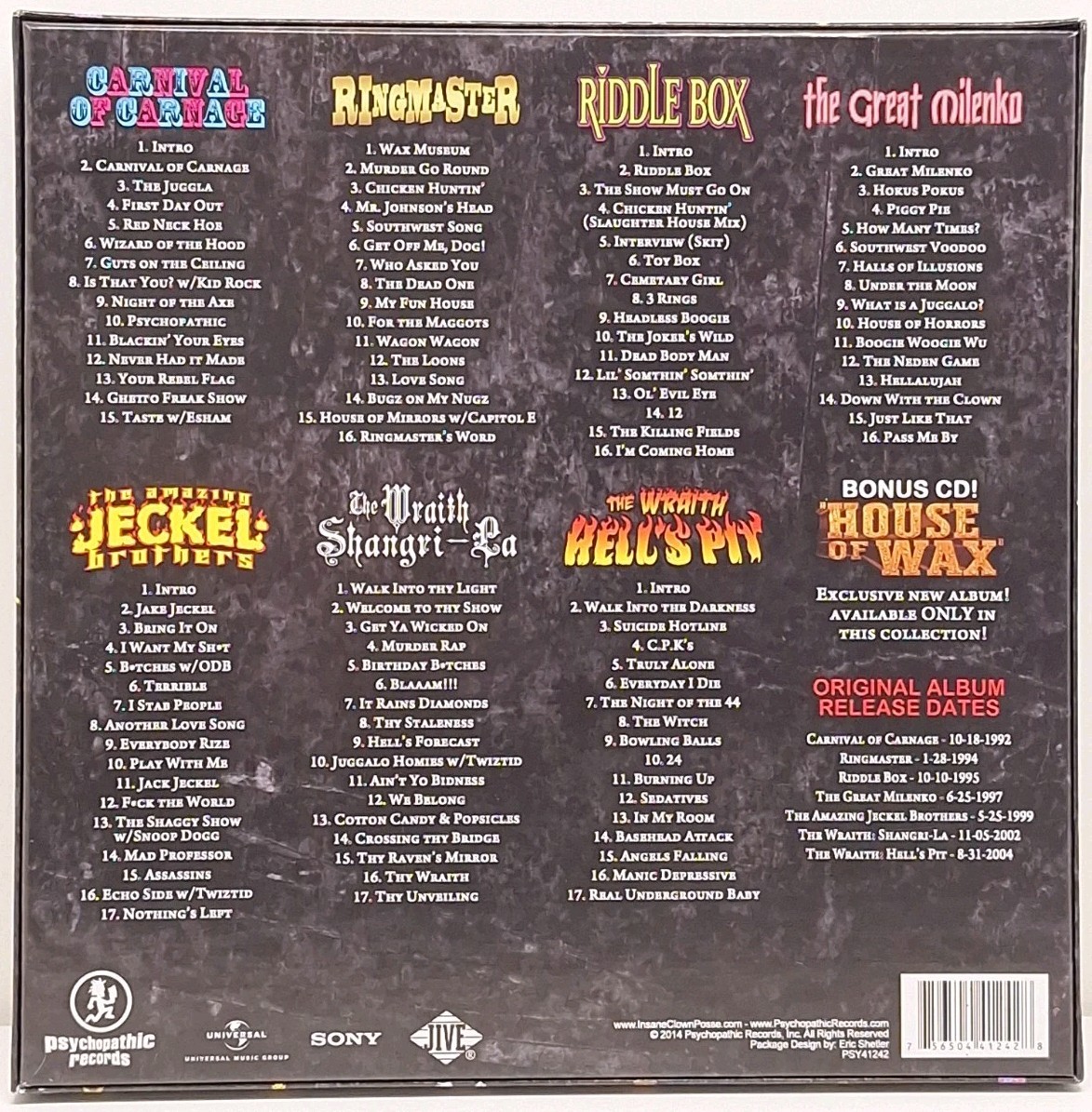 Insane Clown Posse The First Six CD Box Set [Like NEW] Mint Condition OOP