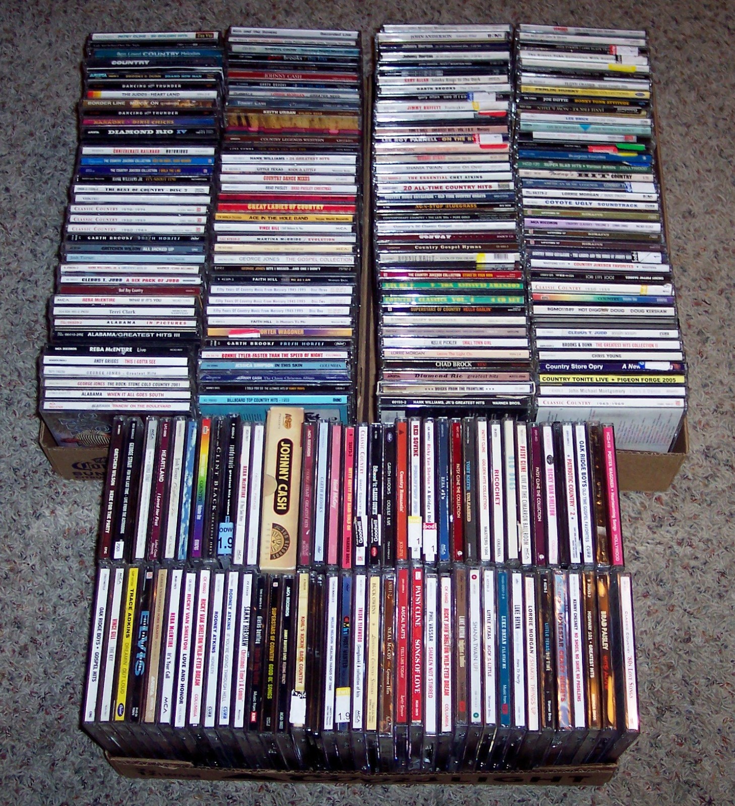 Large LOT 220+ Vintage CDs Case Bundle Country 90s 2000s Kenny Willie Vince