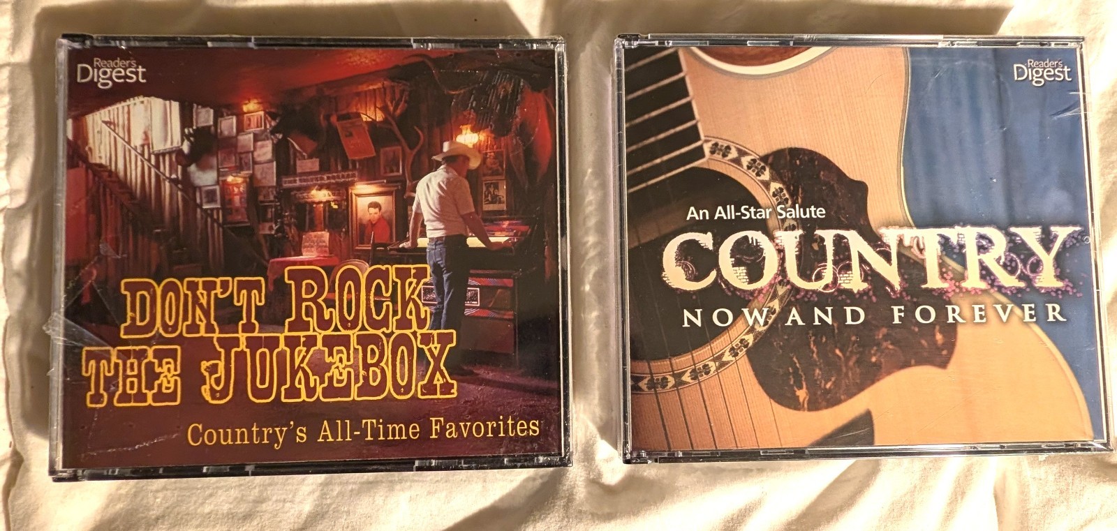 SEALED COUNTRY MUSIC BUNDLE - Two Readers Digest 4-Disc Sets - 8 CDs/155 Tracks