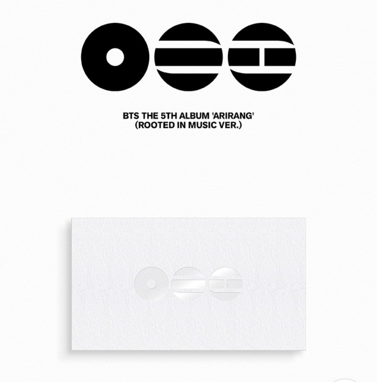 BTS The 5th Album 'ARIRANG' (Rooted In Music Ver.) New & Sealed + Free Gift