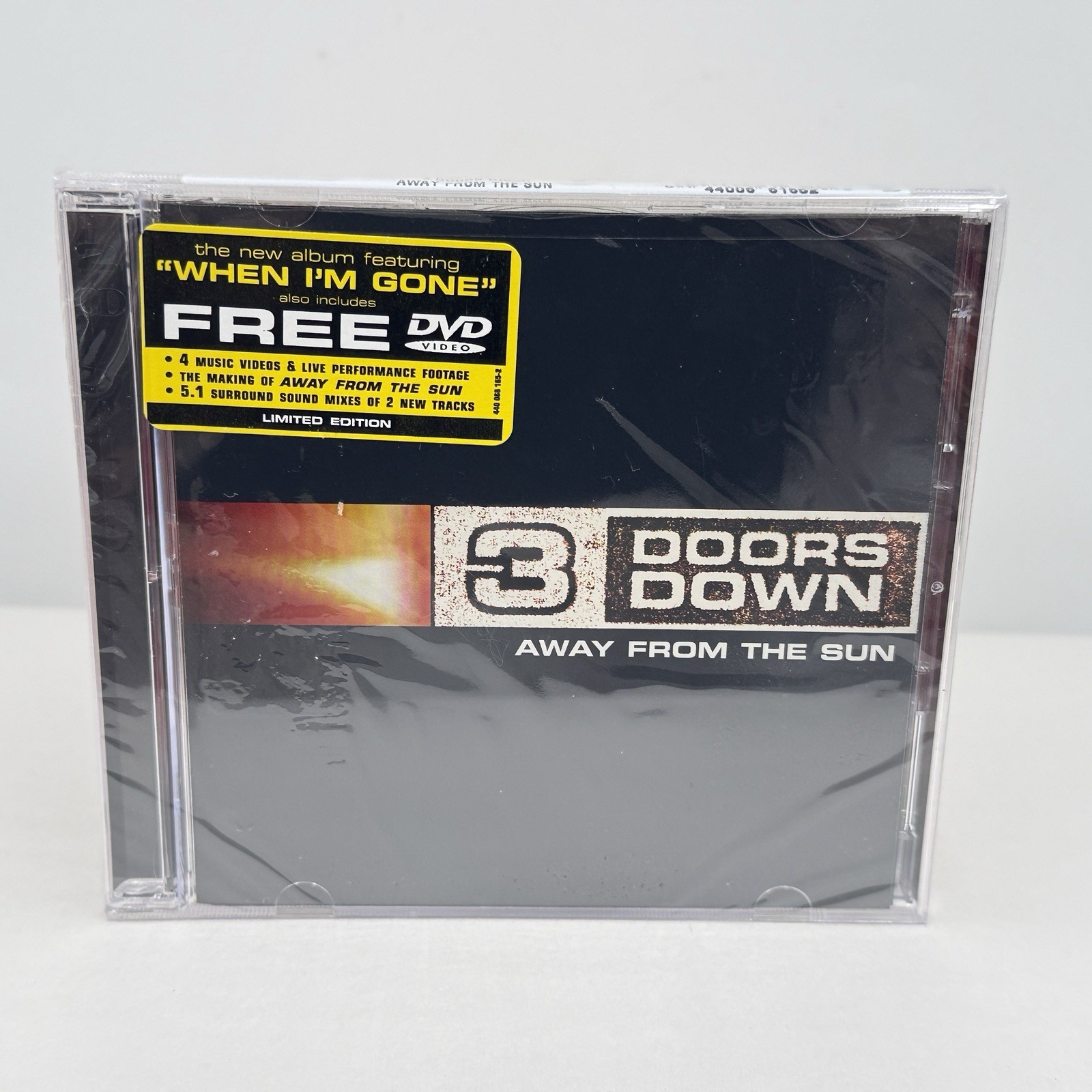 3 DOORS DOWN CD DVD Limited Edition 2002 hype sticker NEW SEALED