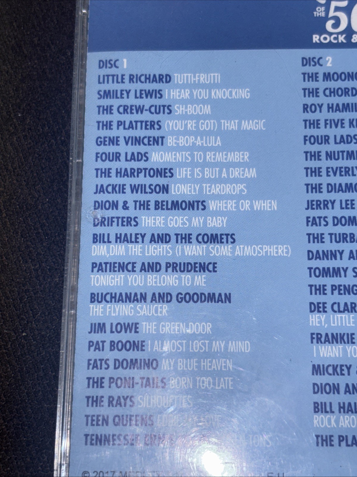 Lost Hits of the 50's Rock & Roll (CD, 2017, Medley S.R.L., 2 Discs