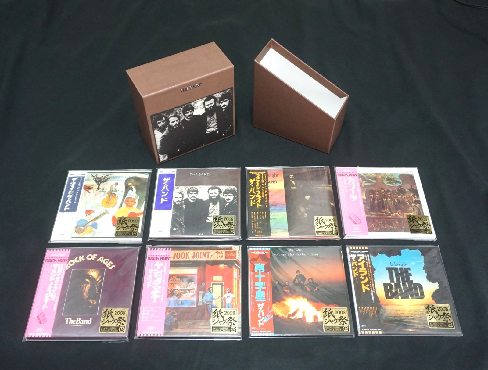 The Band - Mini LP CD 8 Titles '68~77 Set + The Brown Album Promo Box Obi Japan