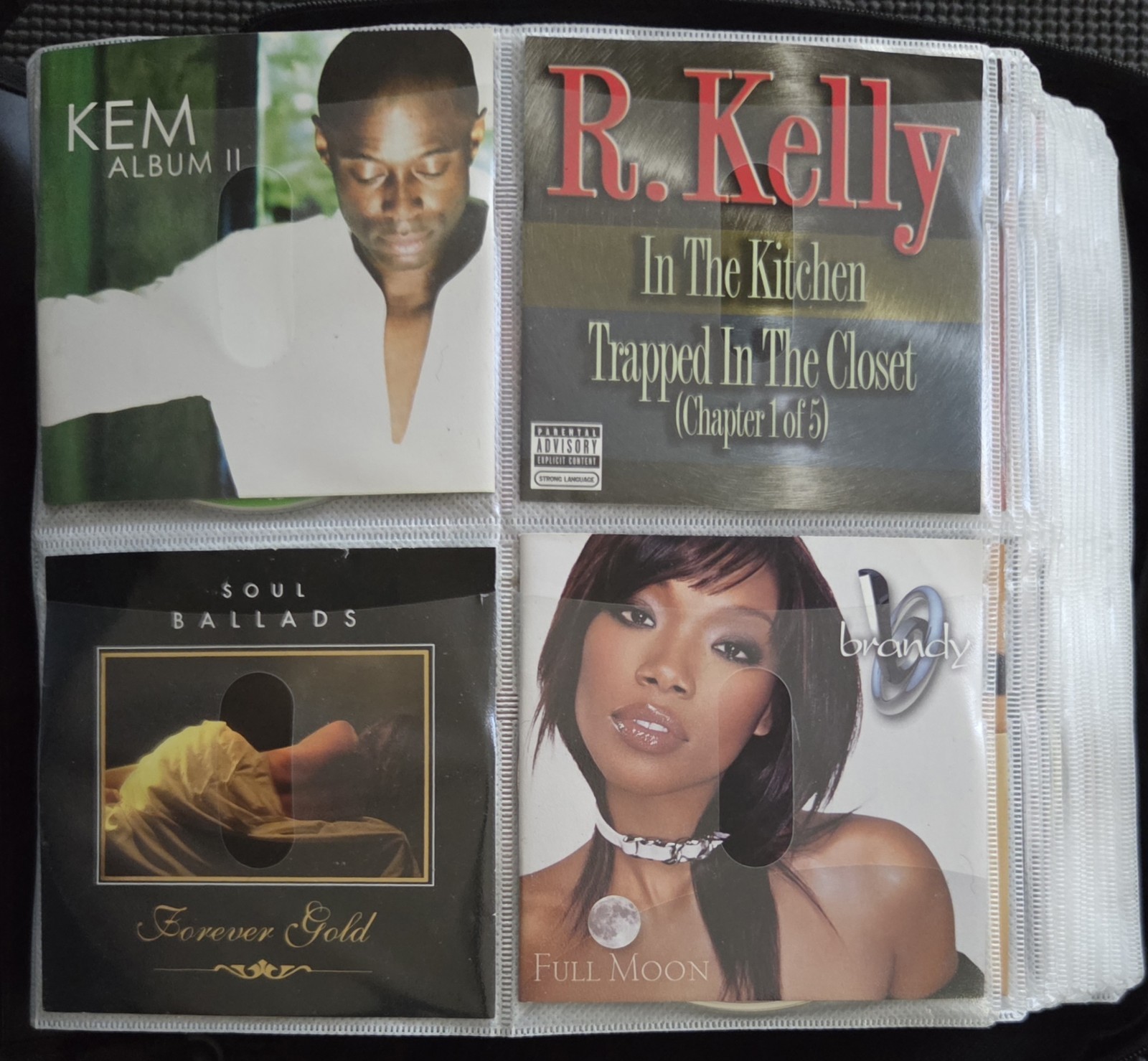 Vintage 90s/2000s Rap Hip-Hop Gangsta & Soul & R&B CDs In Binder - Some Rare