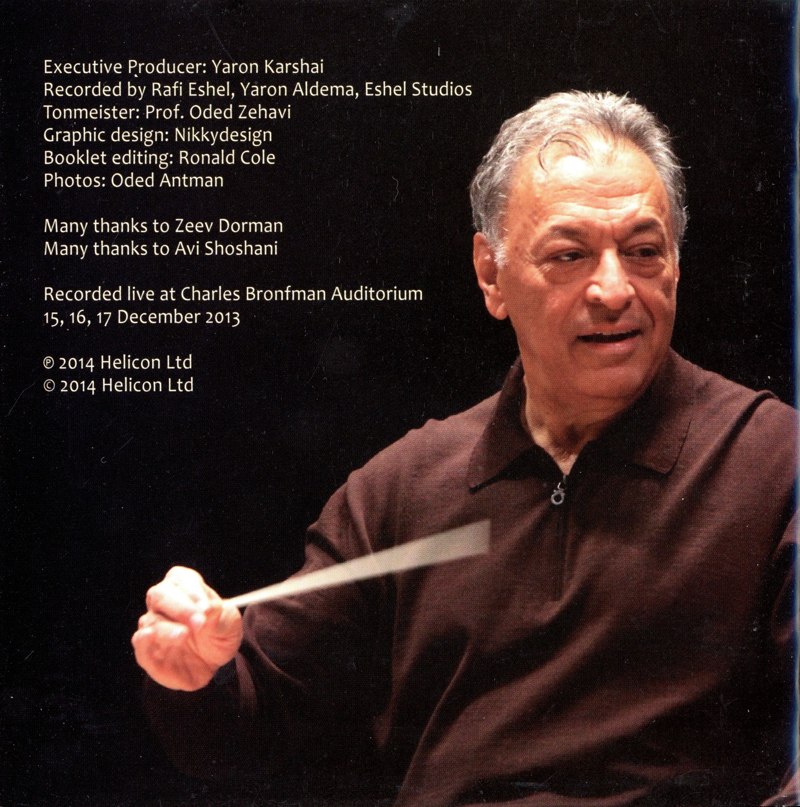 Bruckner: Symphony No.8 - Zubin Mehta - Israel Phil (CD, 2014, Helicon Records)