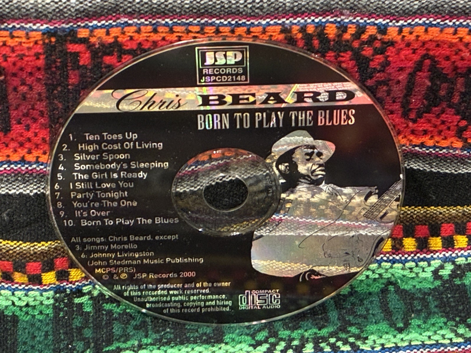 CHRIS BEARD Born To Play The Blues CD hot Chicago blues guitar 2000 UK import