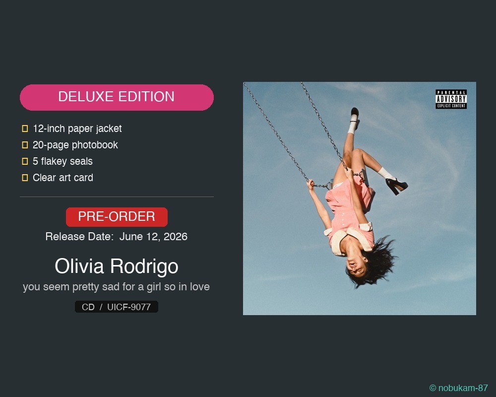 Olivia Rodrigo You Seem Pretty Sad For A Girl So In Love CD Japan Deluxe ED Pre