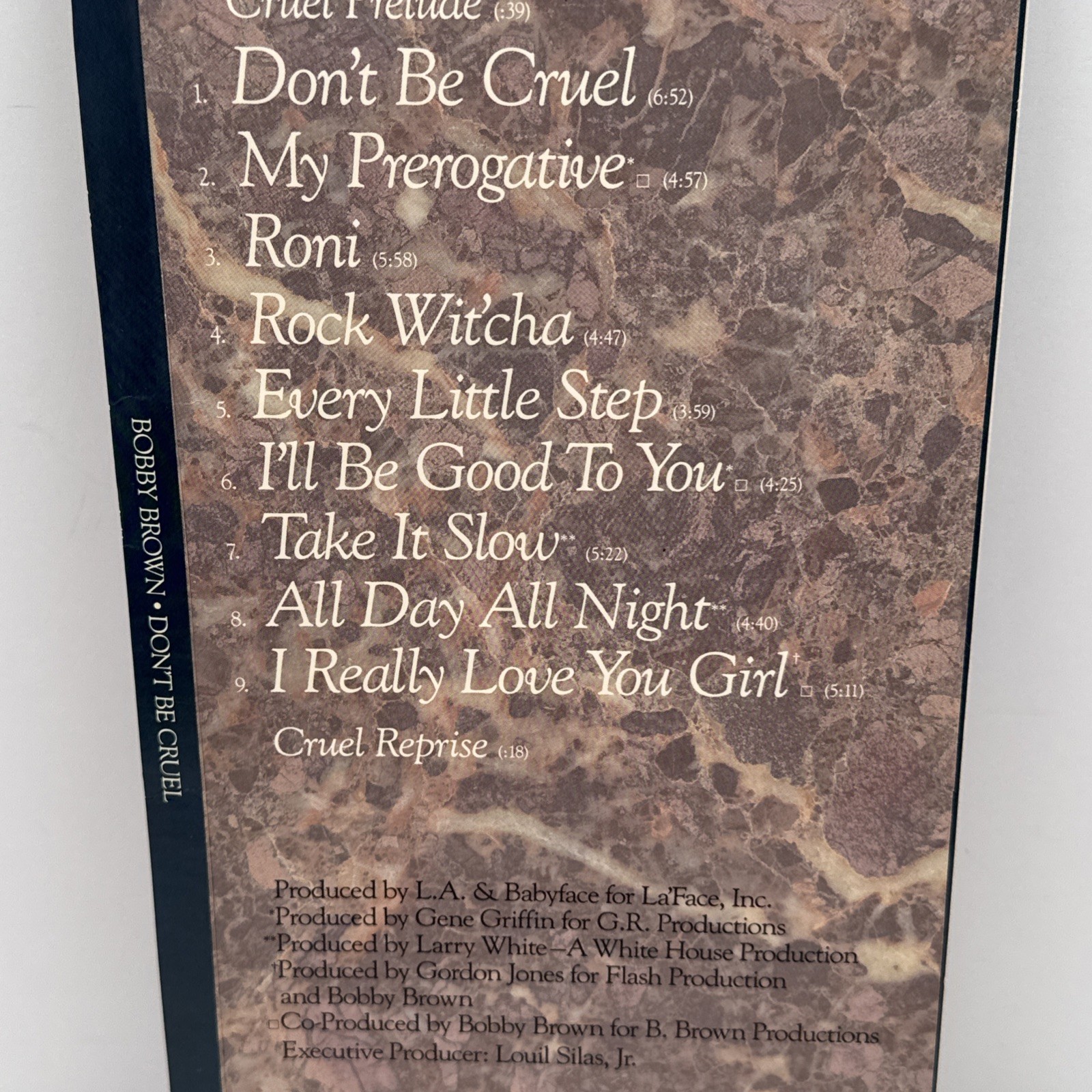 Bobby Brown Don't Be Cruel CD Longbox Long Box - Empty Box Only No CD