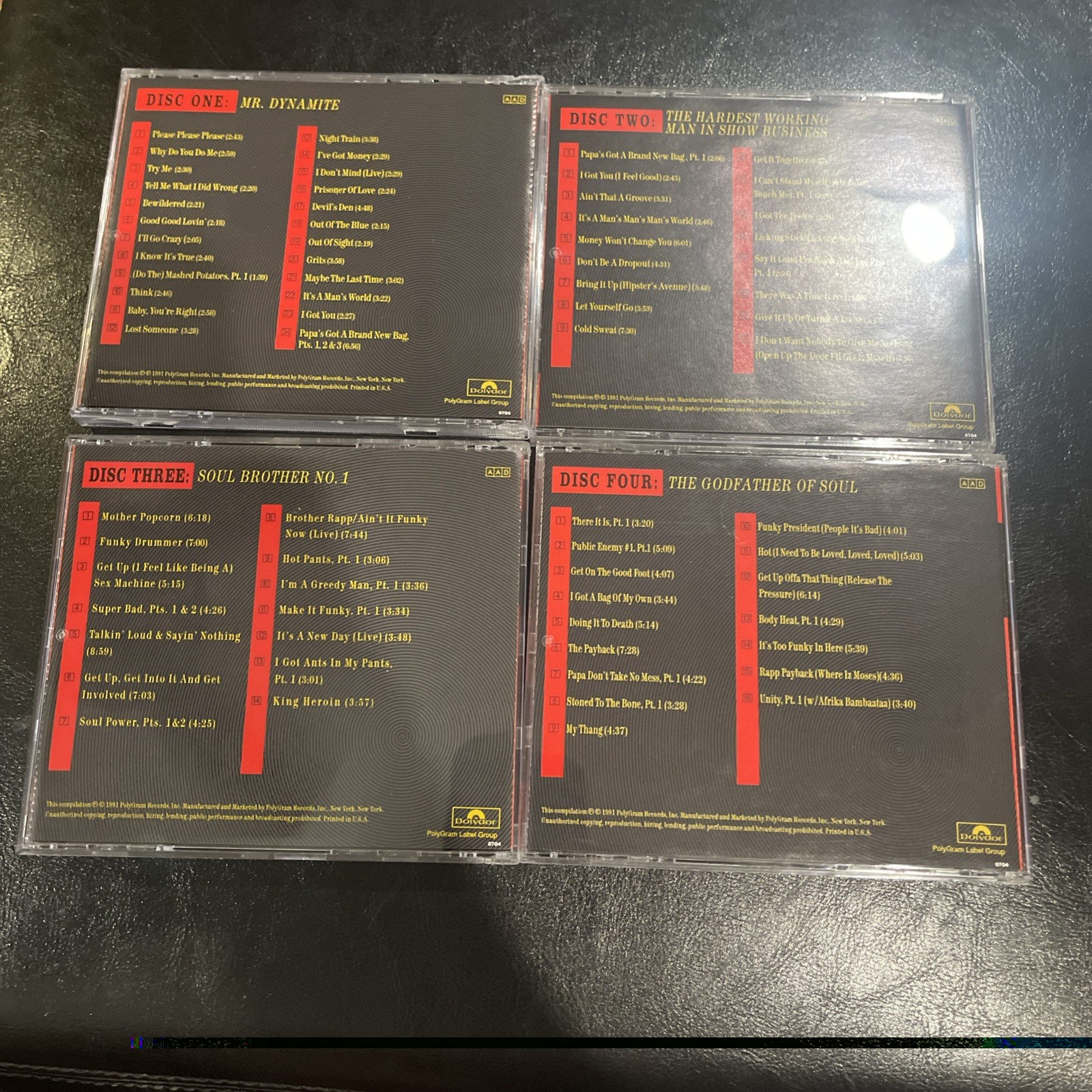 James Brown Star Time 4 CD Set - 35th Anniversary-1991-No Box - CD's Only