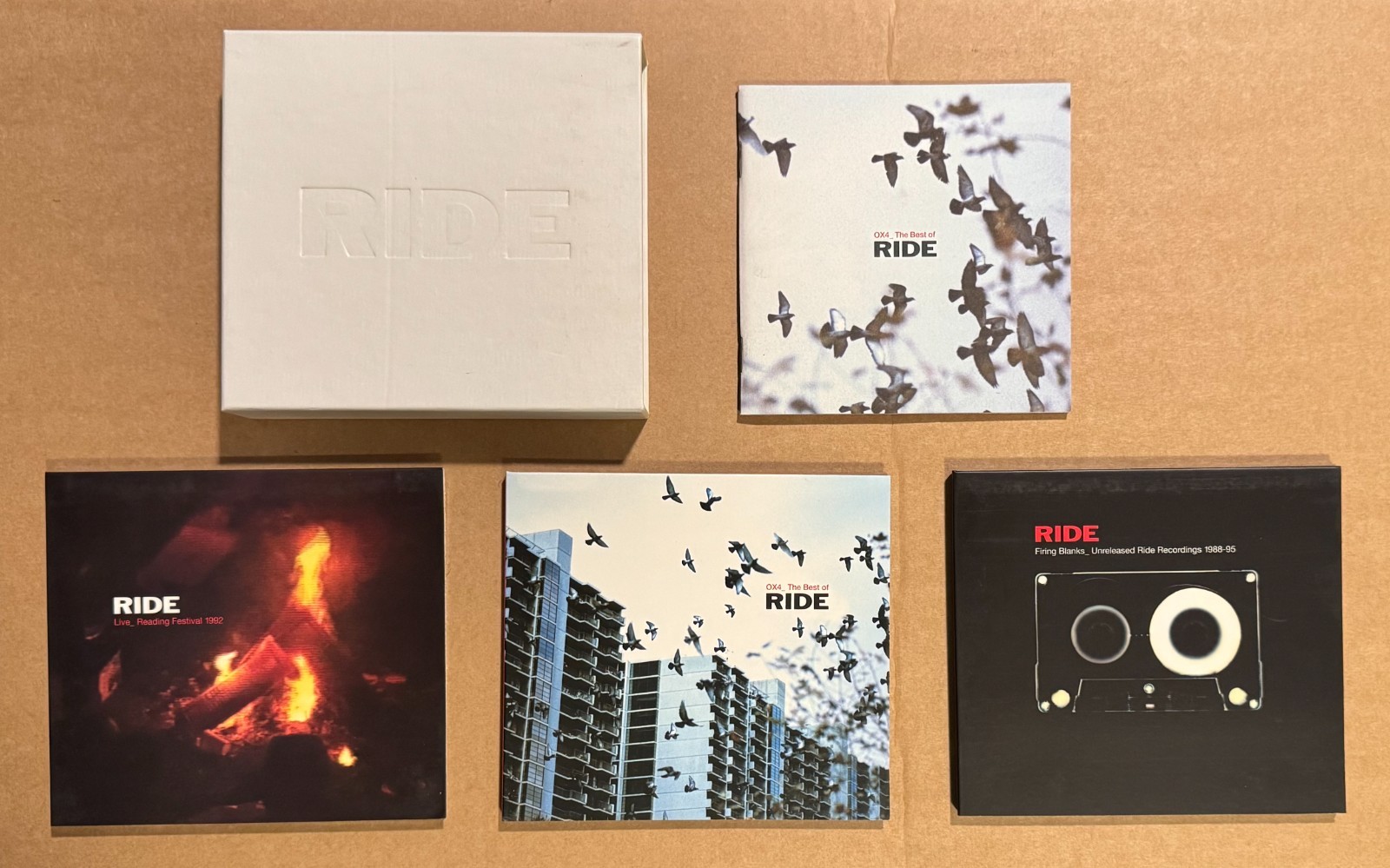 Ride 3CD box set w/ OX4: Best of Ride Firing Blanks Live Reading 2001 UK Import