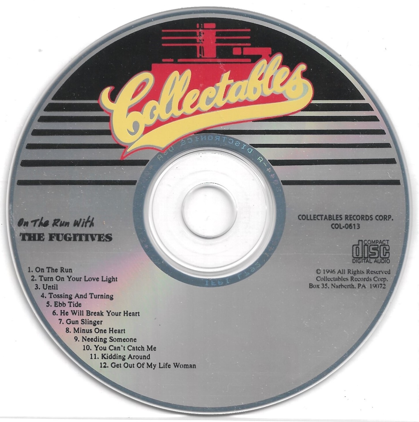 FUGITIVES - On the Run with the Fugitives (1996 Collectables CD re; '66) M-/M-