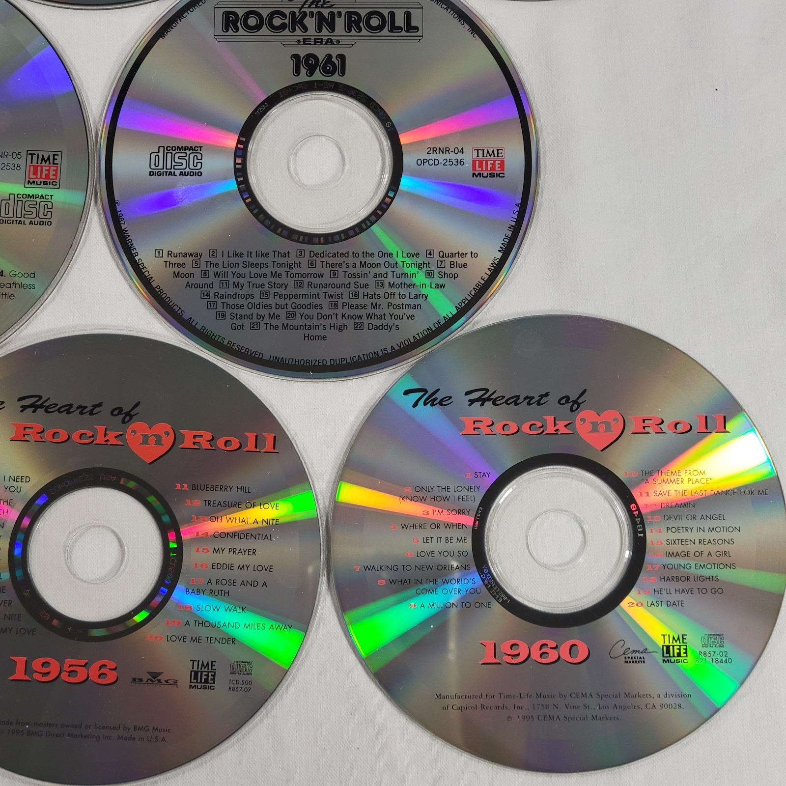 Time Life Oldies CD Lot Of 16 Just The Discs 1950s 1960s Rock & Roll Music CDs