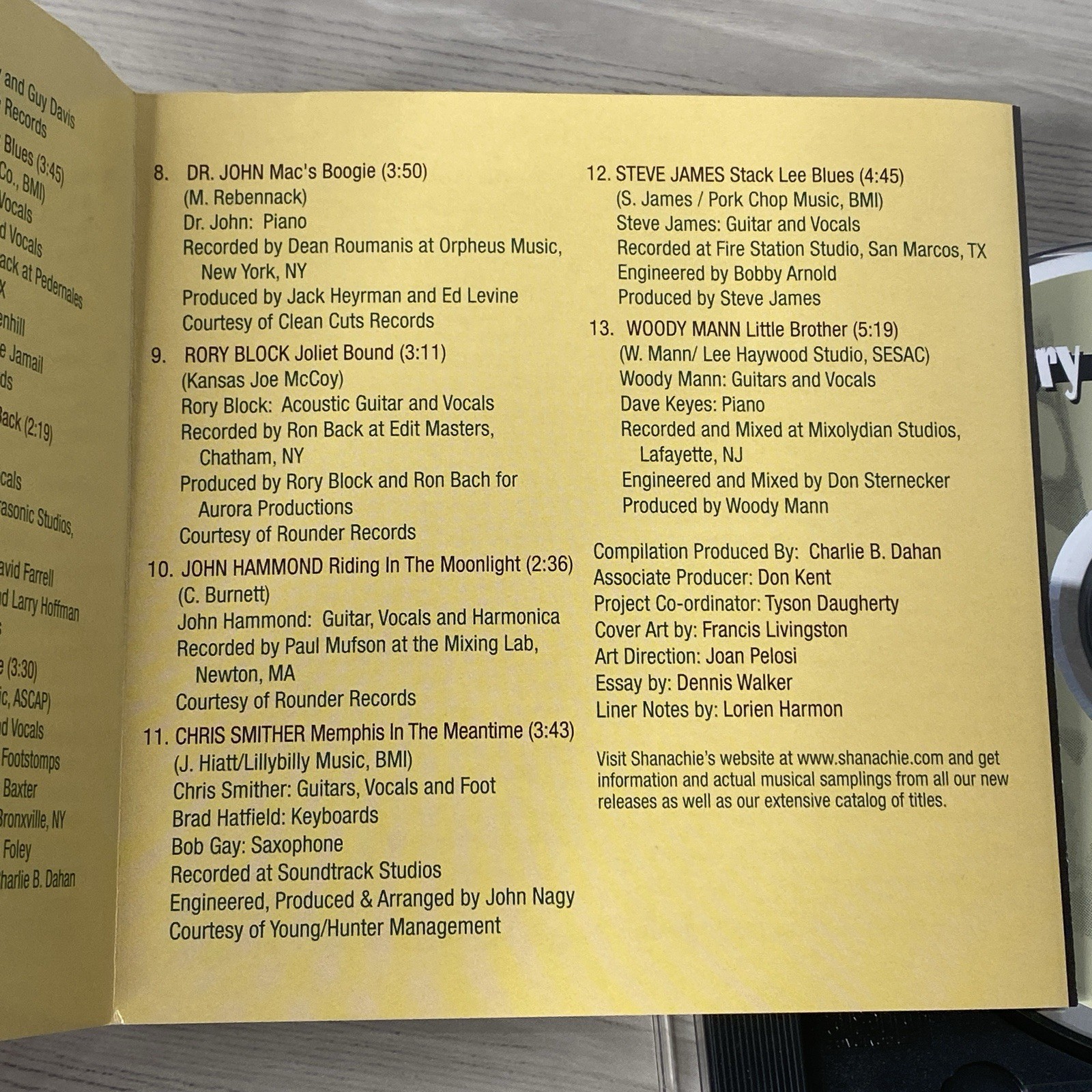Every Road I Take: The Best of Contemporary Acoustic Blues by Various Artists CD