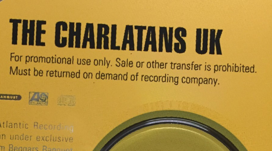 The Charlatans UK - Self Titled (CD,1995,Atlantic,GOLD PROMO) RARE 1st PRESSING!