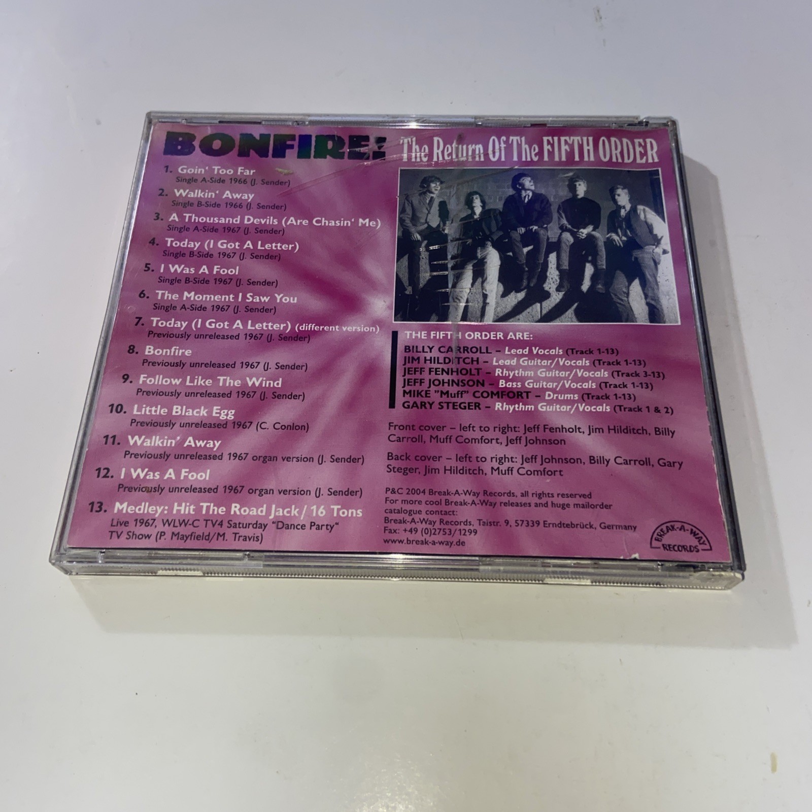 Bonfire!, "The Return of the Fifth Order", Garage Rock CD, Compilation, 2004