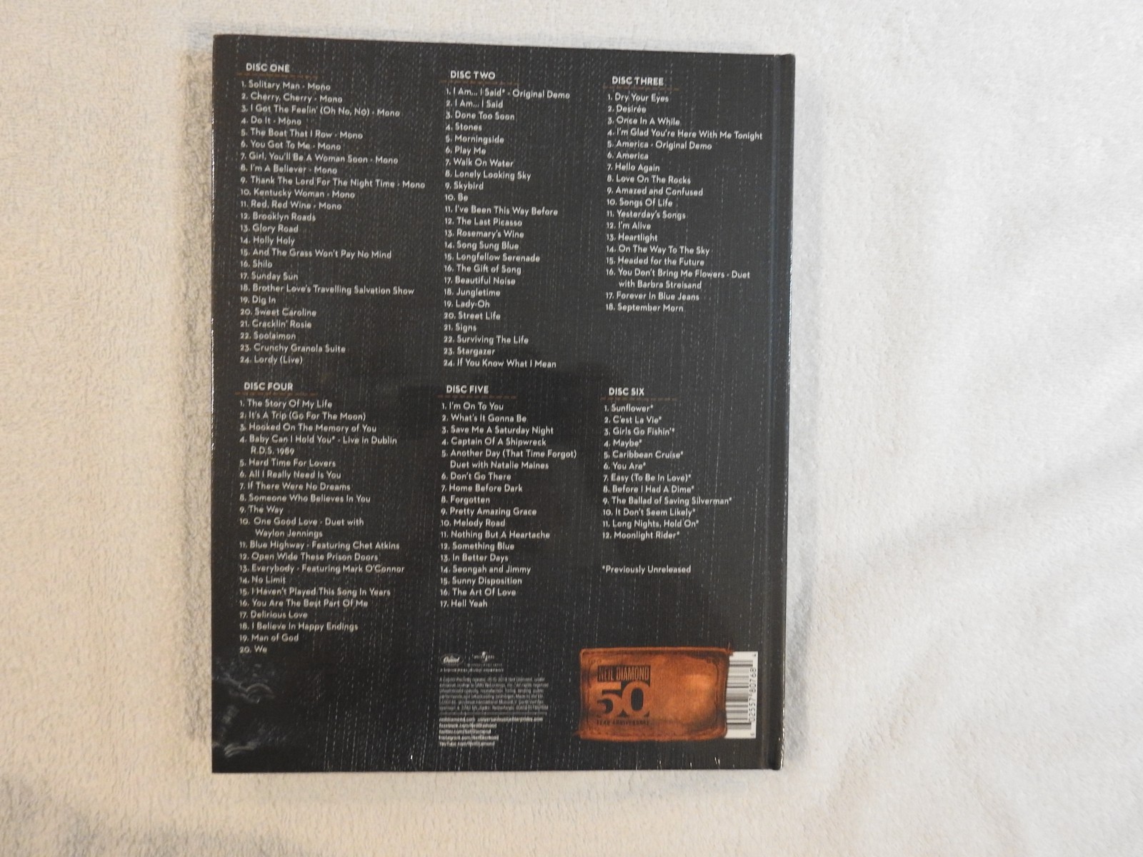 Neil Diamond "50th Anniversay Collector's Edition" BRAND NEW 2018 6 CD Set/Book!