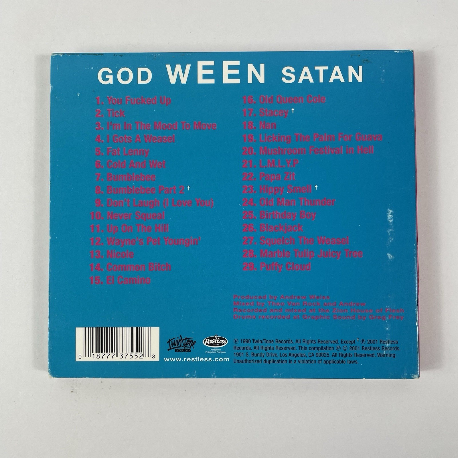 WEEN God Ween Satan 2001 ANNIVERSARY EDITION CD