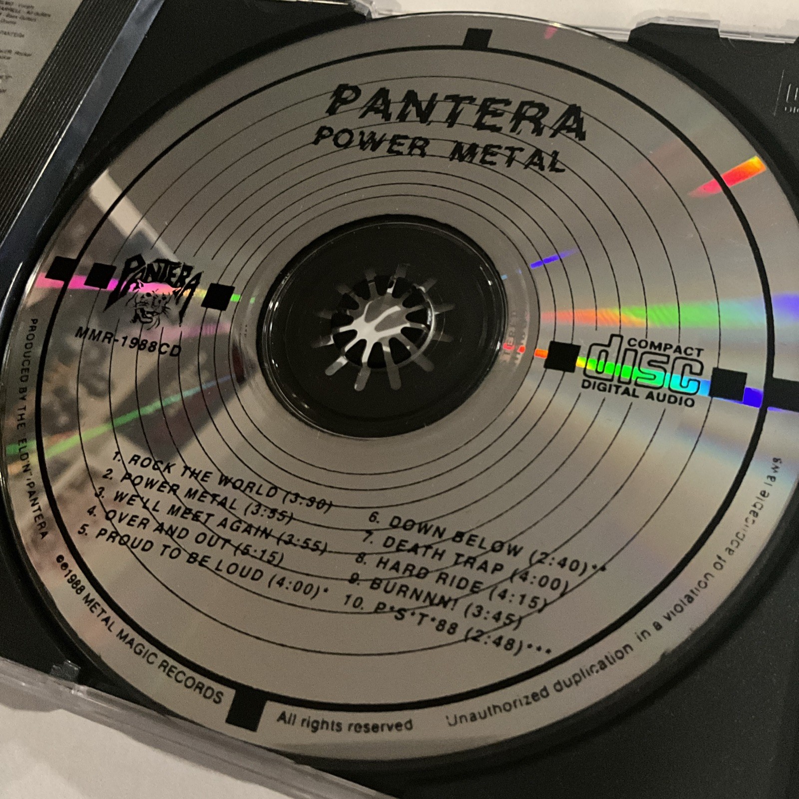 Pantera - Power Metal CD 1988 Metal Magic Records MMR-1988 [1ST PRESS OFFICIAL]