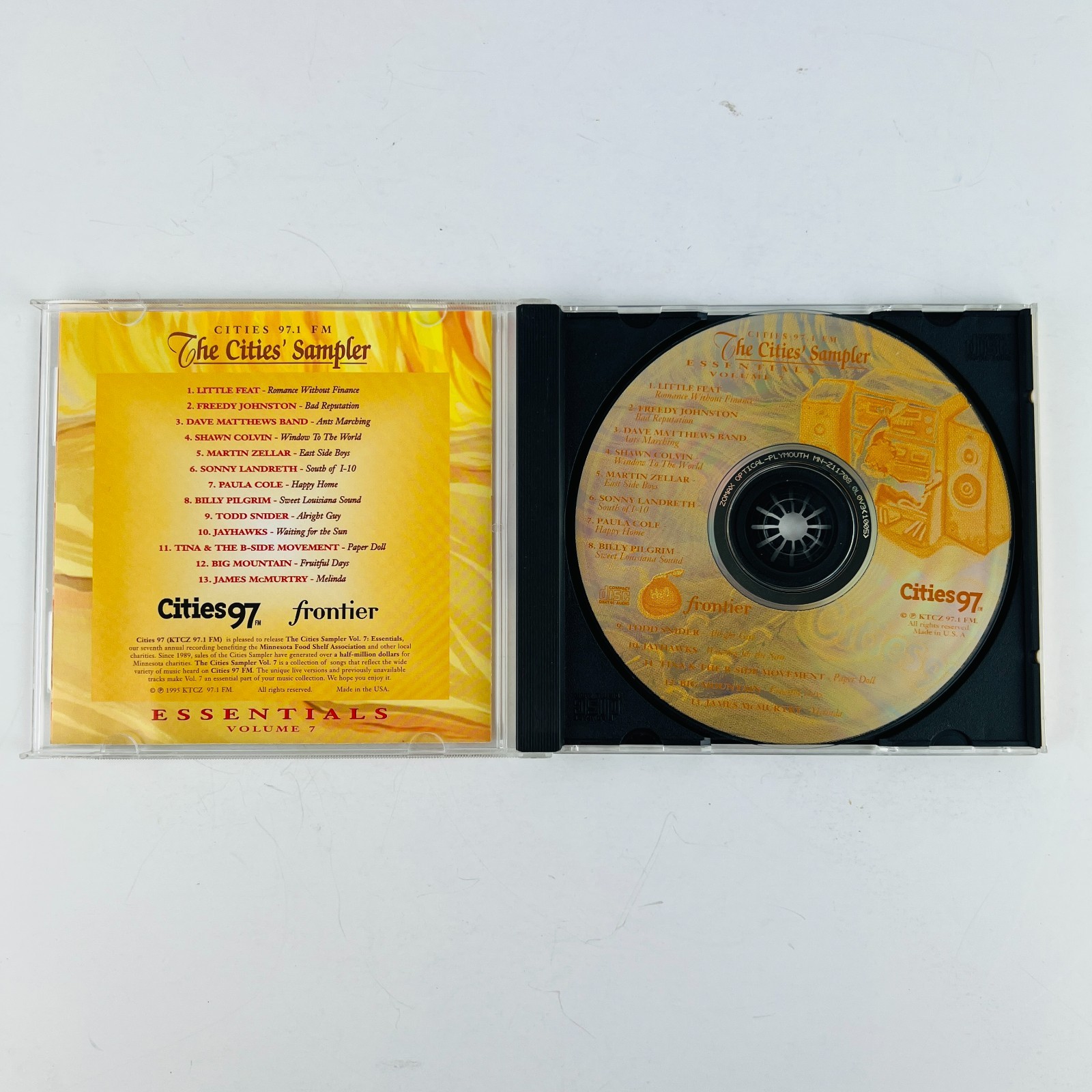 The Cities 97 FM Sampler: Essentials Volume 7 1995 CD Cities 97.1 KTCZ-FM