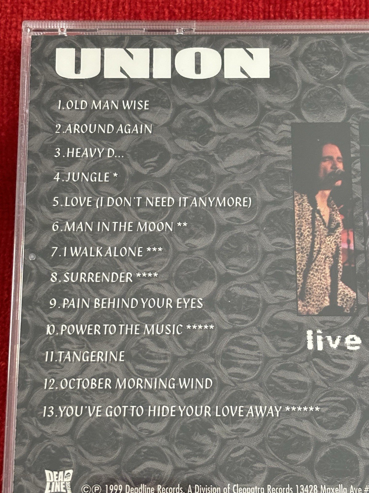 Union : Live In The Galaxy CD 1999 SIGNED by band MINT