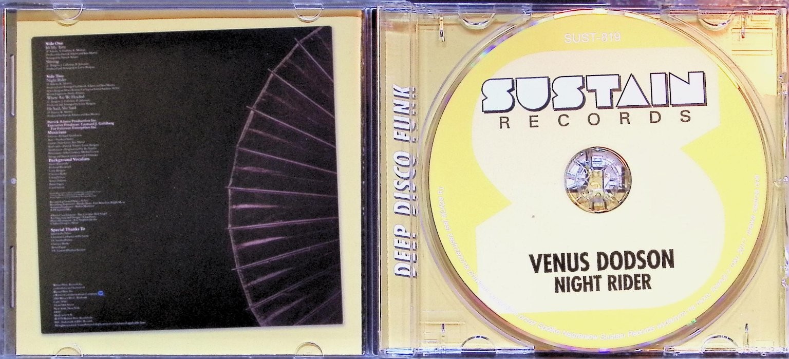 Venus Dodson – Night Rider CD 2017 Disco Funk Sustain Records Reissue