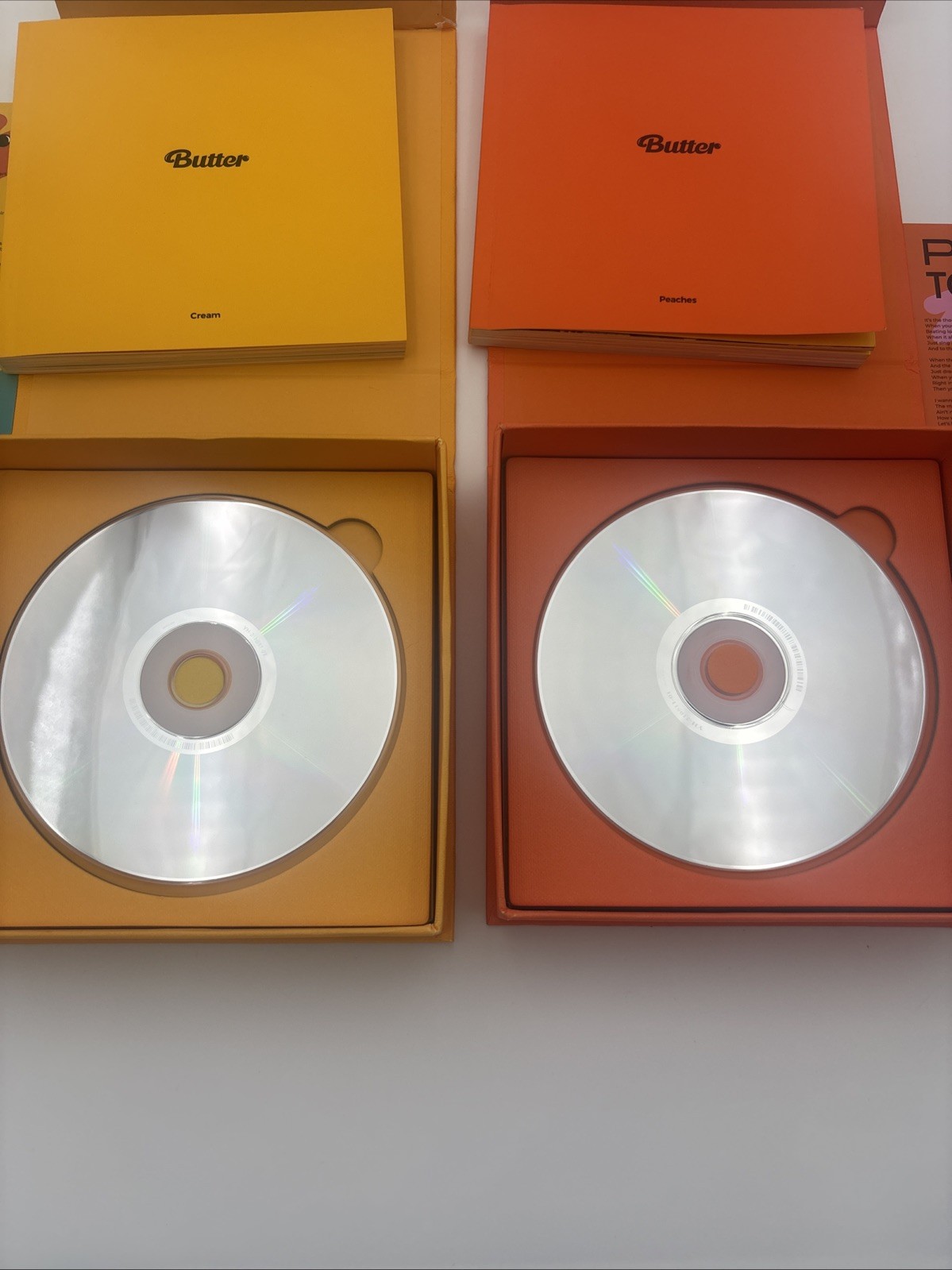 BTS Butter Album Cream and Peaches Version Complete Set