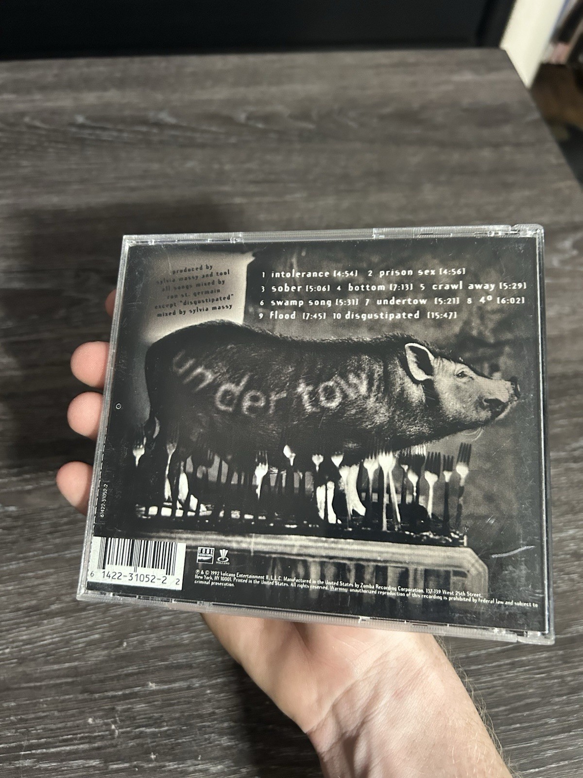 Tool Undertow CD Zoo Volcano Explicit Lyrics 1993 Alternative Metal Adam Jones