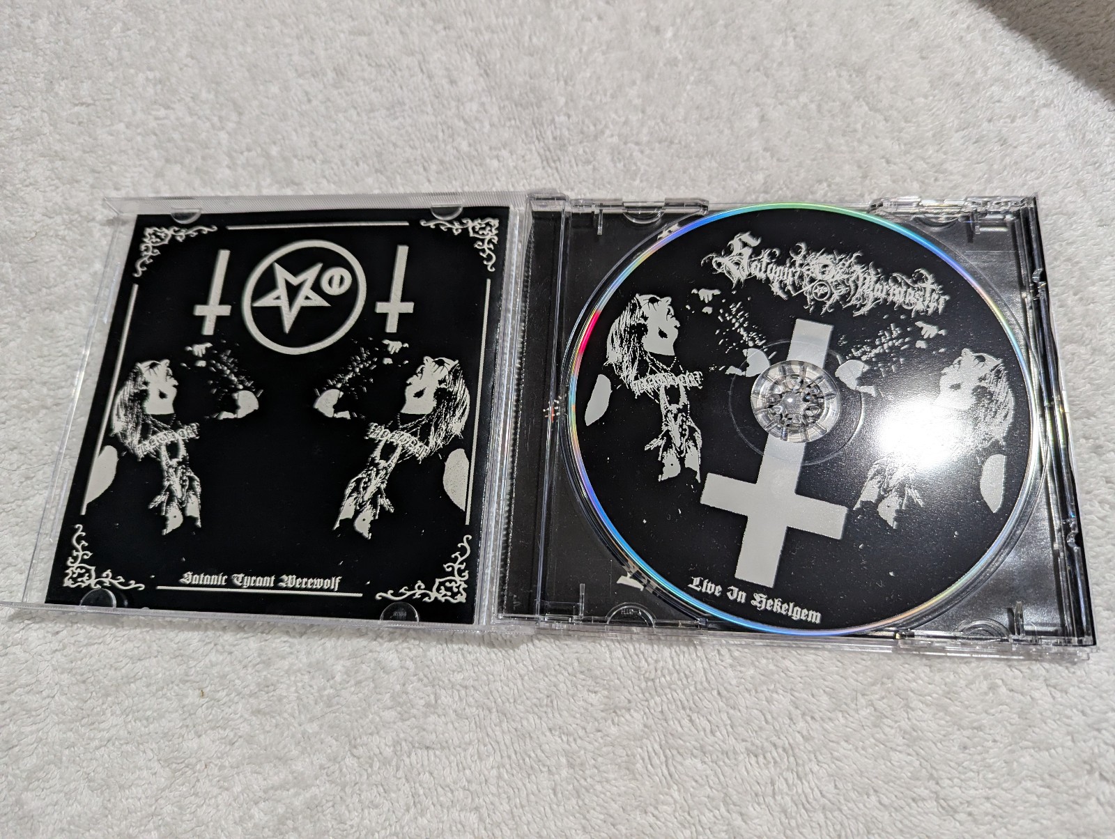 SATANIC WARMASTER Live In Hekelgem CD AGAT pressing Black Metal Finland Horna