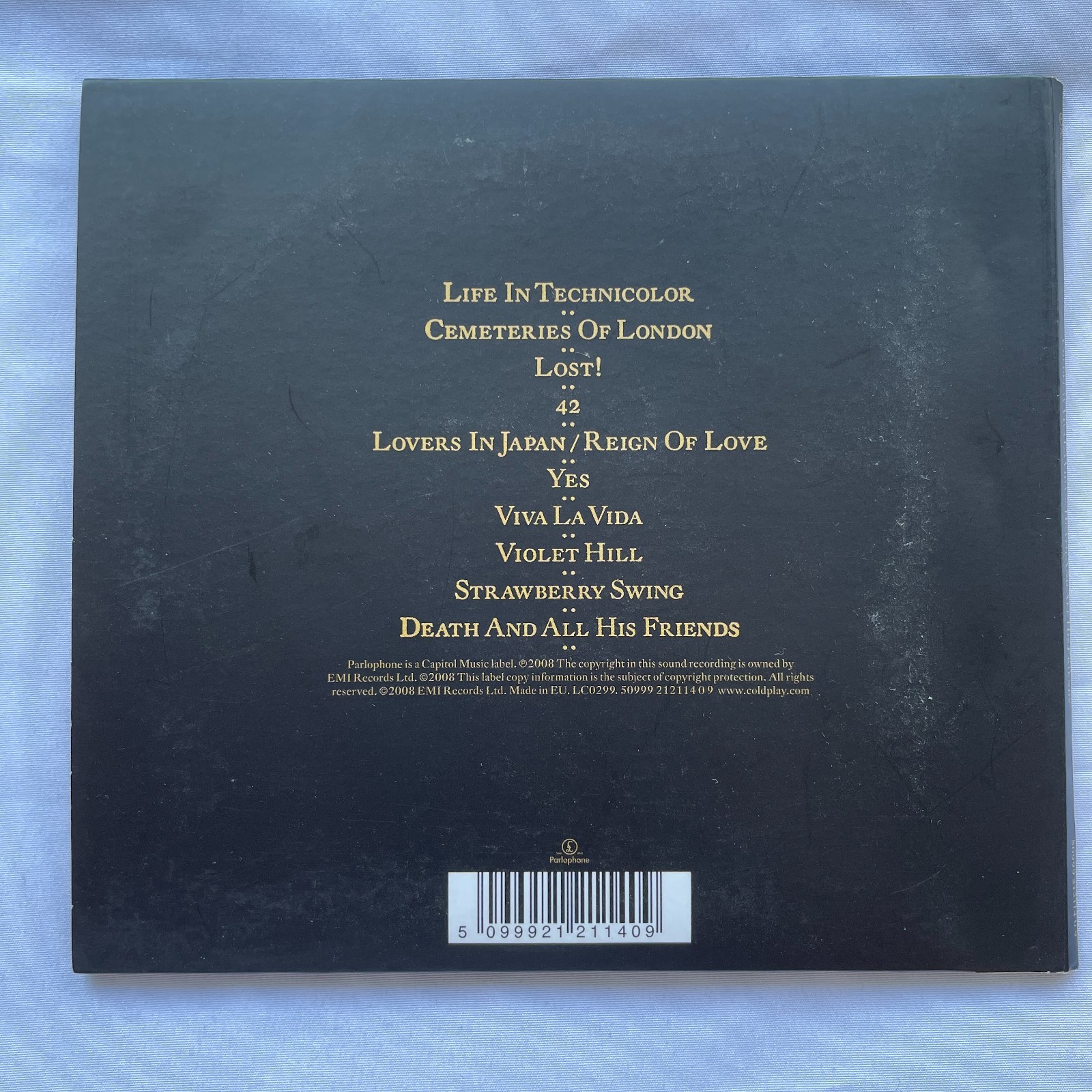COA AUTOGRAPH Coldplay Viva La Vida CD Signed