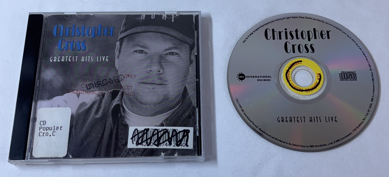 CD ~ CHRISTOPHER CROSS Greatest Hits Live ~ ex-library
