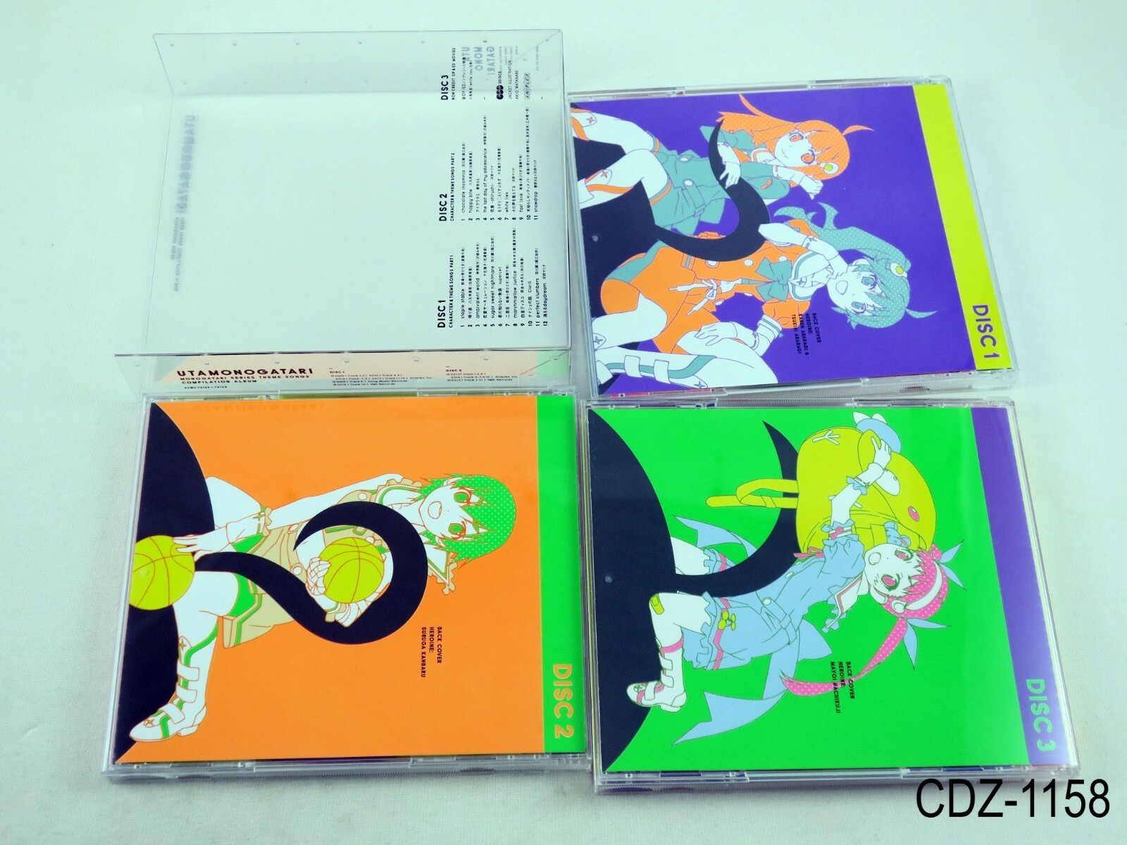 Utamonogatari + Blu-Ray 2 CD Bakemonogatari / Nise 2nd Music BD Import US Seller