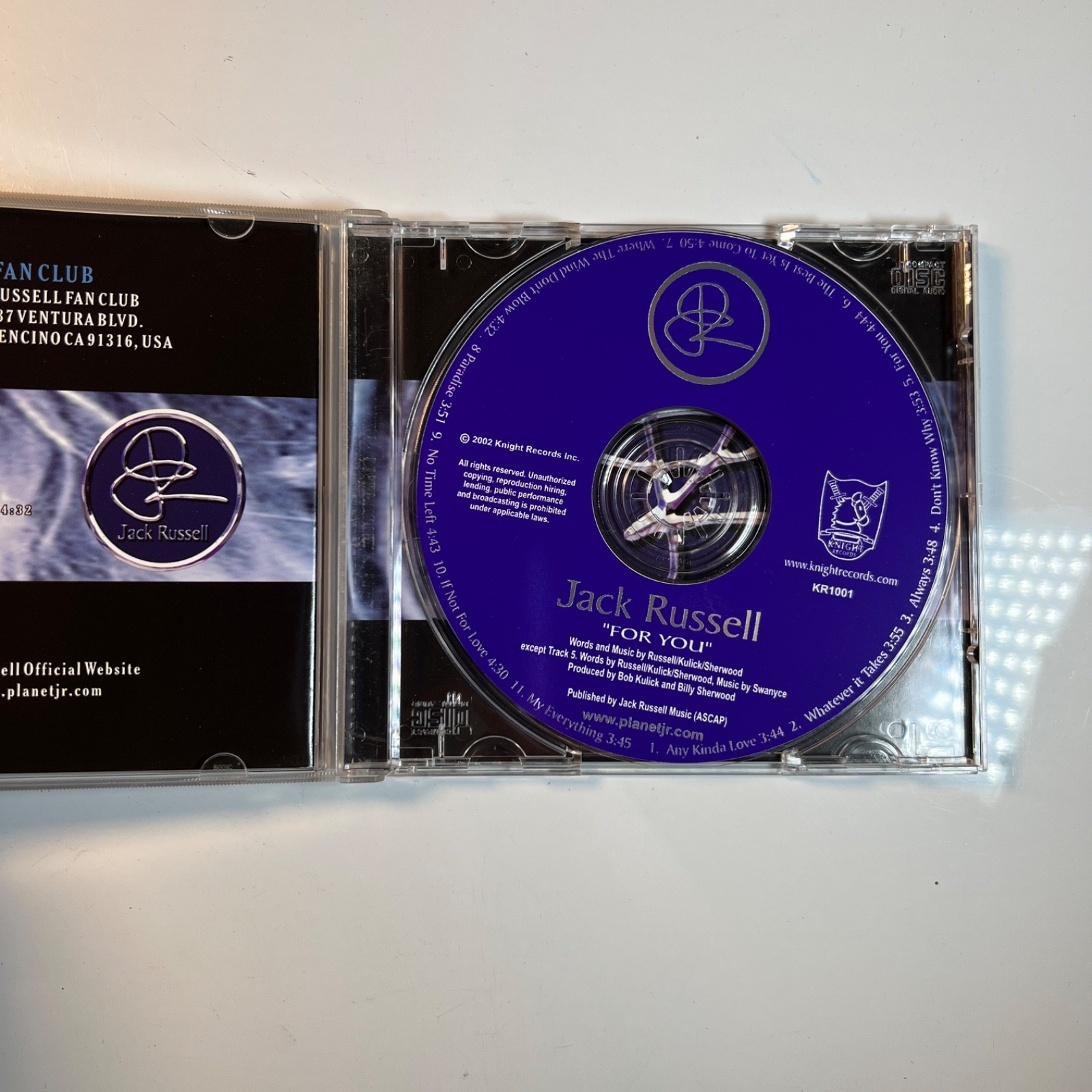 Jack Russell For You CD 2002 Knight Records Great White Hard Rock