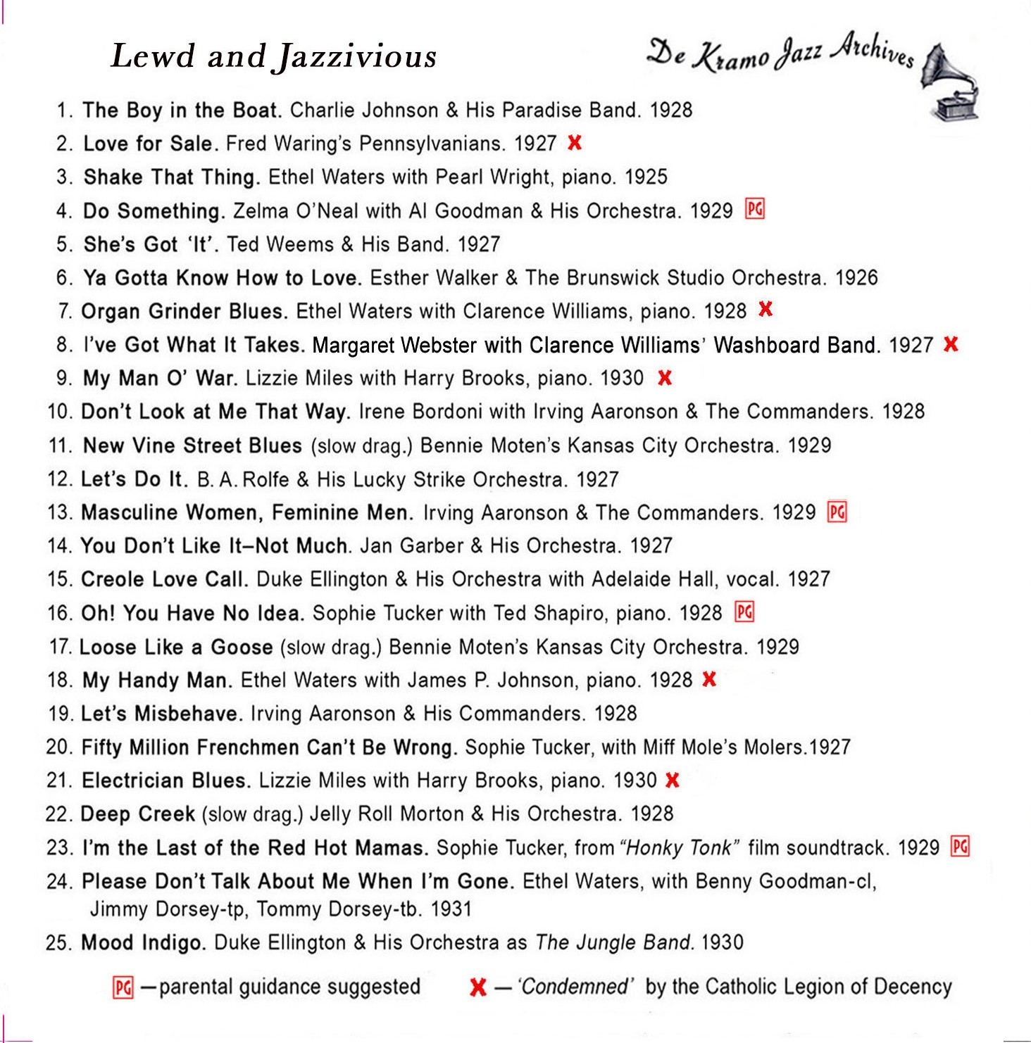 JAZZATHEMA! Original "Hot Jazz" Tunes of the Roaring Twenties by the Greats