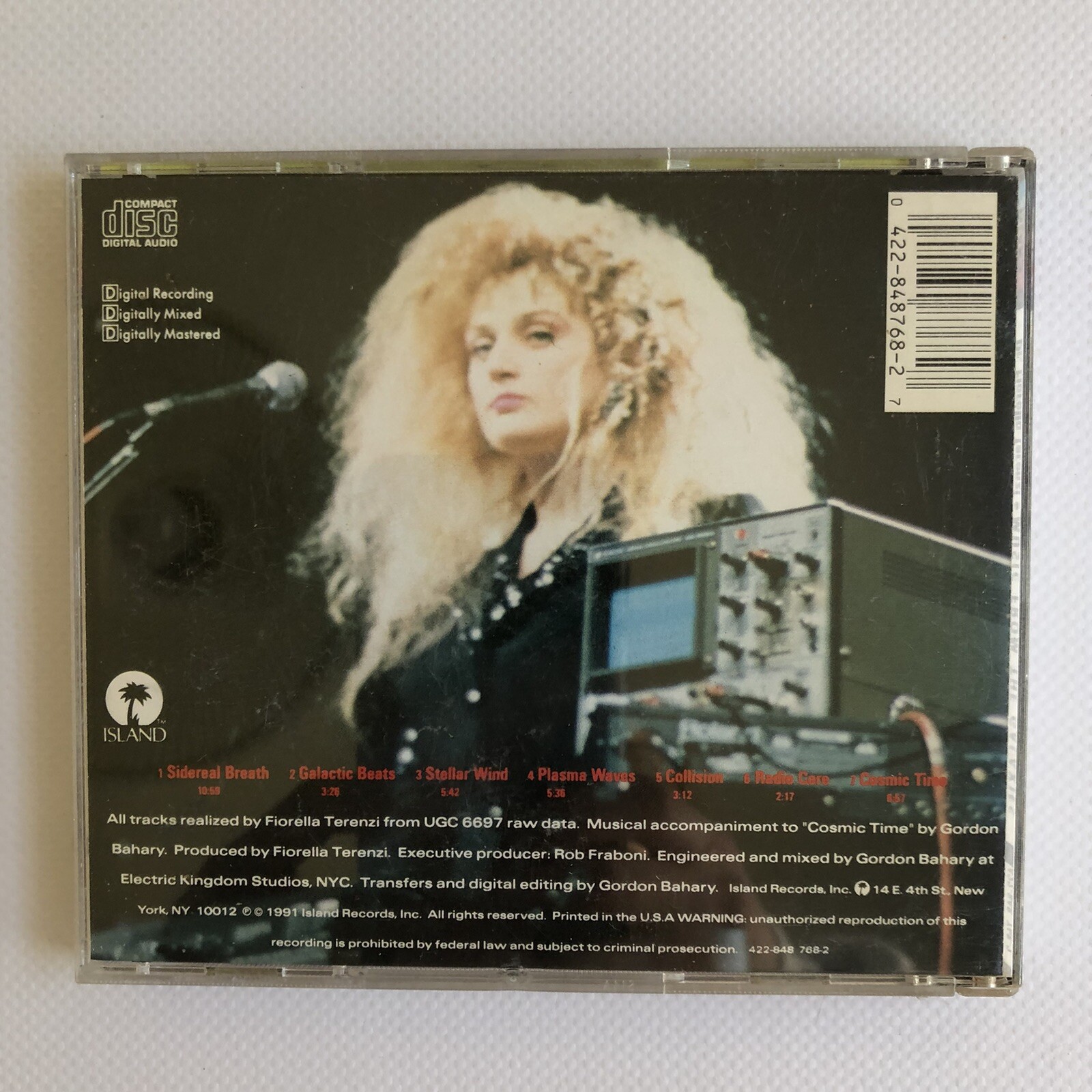 Rare 1991 Vintage Music from the Galaxies Cd by Dr. Fiorella Terenzi Island
